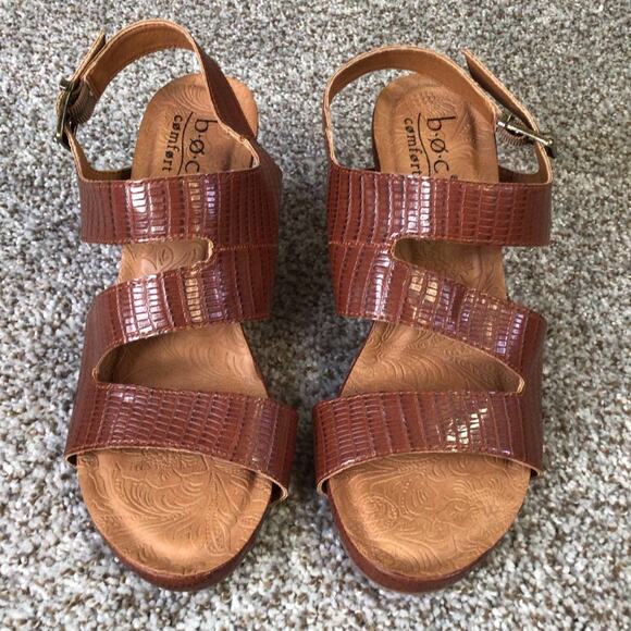 BOC Born Comfort Cork Wedge Sandals sz 10M - Picture 15 of 16